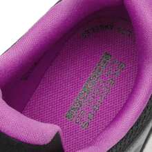 Skechers 女士 Go Run 舒适系带跑鞋，轻便舒适，配备透气 Goga Mat 高回弹鞋垫，运动休闲两用运动鞋 128280W-BKPR - 黑色/紫色 - 查看 10