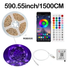 1PC 33FT-130FT Smart LED Lights For Bedroom Music Synchronized Color Changing Light Strip With Remote And App Control RGB Light Strip, Dimmable, Color Adjustable, Timable, Room Home Party Decorations, Christmas And Halloween Decorative Lights - BT-44Key - View 10