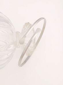 1 件时尚开口扁平手镯