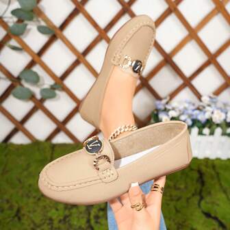 Women's 2025 Stylish Soft Bottom PU Flats, Comfortable And High-End