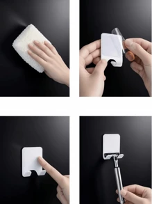 10pcs Multi-Function Power Plug Hooks, Manual Razor Hooks Without Drilling, Razor Storage Rack - Multicolor - View 8