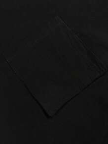 Bluză Femei Culoare Solidă Gât Rotund cu tiv Asimetric Pentru Primăvara/Vara