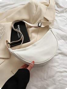 1pc Nylon And Versatile Shoulder Dumpling Bag, New Lightweight Casual Underarm Nylon Bag, Lightweight Sports Style Small Shoulder Bag, Student Outdoor Leisure Bag, Used For Daily Wear, Multiple Colors To Choose From - Multicolor - View 8