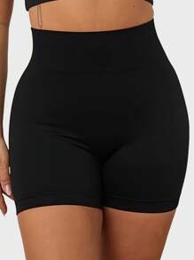 3pcs Women Seamless Soft Breathable Yoga Shorts, Suitable For Fitness, Cycling, Running, Exercising - Multicolor - View 3