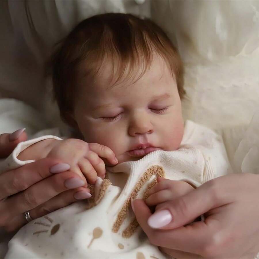 Lifelike Reborn Baby Dolls Girl Realistic Babies Handmade Soft Body Real Life Baby Dolls Toddler Dolls Children Birthday Gift Set 19 Inch Kids Toys For Age 3+
