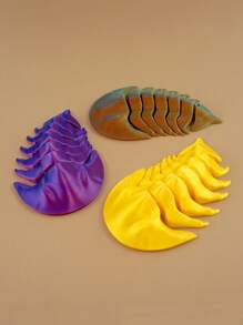 1pc 11cm/4.33inch 3D Printed Trilobite Model, PLA Material Realistic Animal Figurine, Creative Desktop Decor, Prehistoric Life Enthusiast Birthday Gift