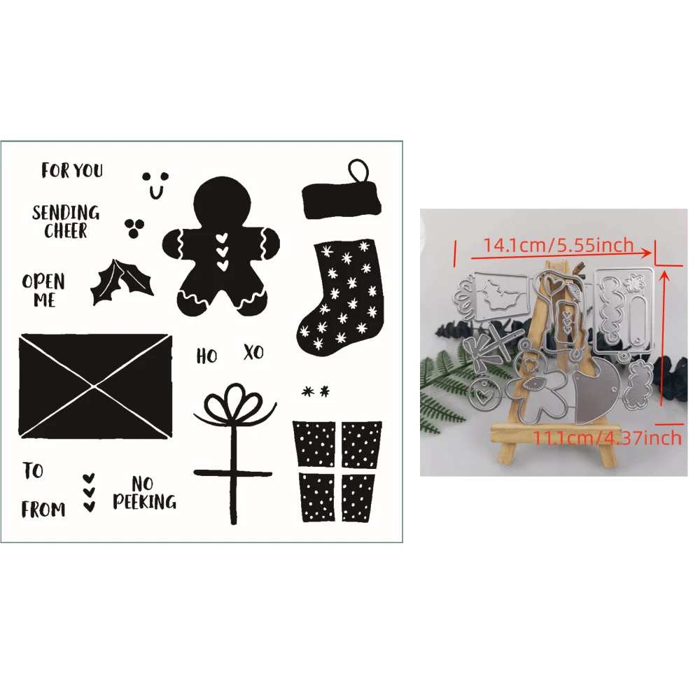 Lot De Tampons Et Matrices De Découpe - En Silicone - Pour