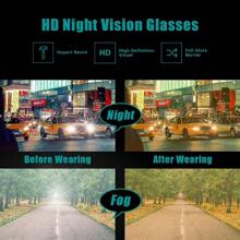 HYCHIC Night-Driving Anti Glare Glasses Yellow Polarized Lens For Foggy/Rainy/Cloudy/Nighttime - UV Protection - 豹紋鏡框/黃色鏡片 - 查看 7
