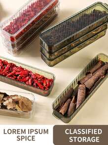 3pcs Refrigerator Storage Bins, Leak Proof And Reusable Food Storage Box With Lid, Multifunctional Stackable Food Fresh-Keeping Box, For Spice, Meat, Fruit And Vegetable, Kitchen Organizers And Storage, Kitchen Accessories