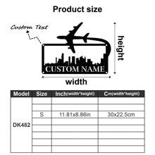 One Custom-Designed Metal Wall Hanging Featuring Airplanes, Helicopters, Fighter Jets, Pilots, And Aviation Themes - Customizable With Name, Date, And Text - Airplane Silhouettes And Cityscapes, Badges And Military Aircraft Gifts, Perfect For Birthdays And Graduations. - Multicolor - View 40