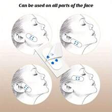 20Pcs Face Lift Tapes Invisible Face Lift Sticker Wrinkle Removal Stickers Tighten Chin Fade Fine Lines Shape V-Shaped - Multicolor - View 6