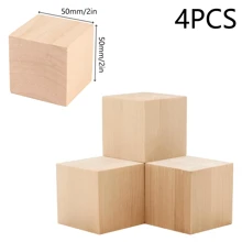 4/8/12 Pcs Basswood Carving Blocks, Basswood For Carving - Large Woodcarving Blocks 2"X2"X2", Wooden Crafts Blank Basswood Carving Blocks - Craft Wood Blocks
