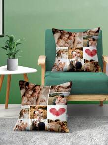 1件定制个性化照片印花枕套，定制人脸枕套，单面印花枕套，适合母亲节/父亲节/感恩节/教师节等场合，可定制照片枕套，送给家人、他、她、男朋友、女朋友、爸爸、家人、妈妈、朋友，也适合周年纪念日、毕业典礼、乔迁之喜、婚礼、生日等场合，可用于汽车、沙发、茶室、客厅等，定制抱枕套，家居焕新，季节精选，秋季装饰 - 紅色 - 查看 5