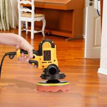 Kit di lucidatura giallo da 125 mm, lucidatrice con tampone di lucidatura rimovibile per lucidatrice per auto, legno, metallo, mobili