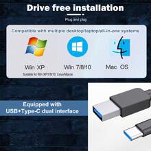 7in1 External USB 3.0 DVD CD  Writer Drive Burner Reader Player For Laptop PC - Black - View 4