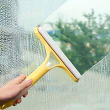3-In-1 Multifunctional Glass Cleaning Tool With Sprayer, Polypropylene (PP) Plastic, Suitable For Bathroom, Kitchen, Living Room, Bedroom, Toilet - Efficient Mirror And Window Scraper