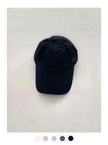 1 件宽边棒球帽，可爱男女通用运动帽 - M磨毛字母刺繡 - 查看 18