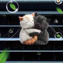 可爱小猫汽车空调出风口扩散器 亚克力汽车出风口装饰夹 配两片香薰片 无味+随机香味 汽车清新剂 汽车内饰 - 均碼 - 查看 11