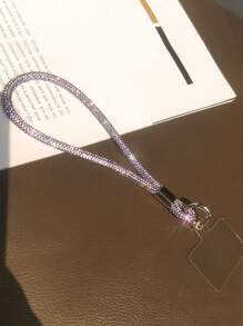 奢华闪亮水钻手机挂绳腕带，优质水钻镶嵌手腕带，时尚防丢手机配件，适合送给母亲、家人、朋友、生日、节日的手机挂饰、手机链