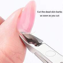 1pc Stainless Steel Cuticle Trimmer, Precise & Sharp Cuticle Cutter, Professional Nail Grooming Tool For Hangnail Removal, Ideal Gift