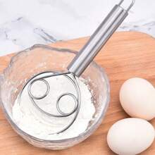 Stainless Steel Flosser, Flour Cake And Dough Mixer, Creative Coil Egg Beater, Kitchen Baking Tool - Multicolor - View 6