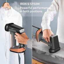 Rowenta, vaporizador de ropa, Pure Force 3 en 1, capacidad de 7 onzas, plancha vertical, planchado horizontal, removedor de pelusas, ligero, apagado automático, DR8855U1 - Removedor de plancha, vapor y pelusa 3 en 1 - Ver 8