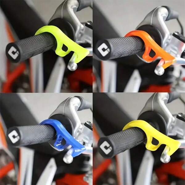 1pc Universal Multi-Color Plastic Motorcycle Electric Bicycle Parking Stop Brake Hook Slope Lock Handlebar Fixation