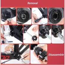 Bicycle Bearing Press Removal Tool Bicycle Bearing Puller Install Tool Bike Bottom Bracket Removal Tool Kit Bicycle Bearing Press Kit BB73 BB86 BB30 BB91 BB92 PF30 MTB Road Bicycle Repair Tools