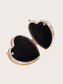 Women Mini Evening Bag, Luxury Pearl & Rhinestone Decor, Clutch Handbag, Shoulder Bag, Heart-Shaped Crossbody, Fashion Banquet Bag, 2024 New Design - Gold - View 4