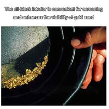 Batea de plástico dorado - Kit manual para lavar y batear oro, equipo portátil de dragado de oro para la prospección de arenas auríferas - Multicolor - Ver 5