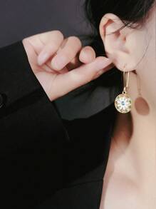 1 Cặp bông tai thép không gỉ phong cách Boho Retro dành cho phụ nữ, thích hợp để đeo hàng ngày - Vàng - Xem 5