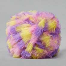 1pc 100g Crochet Yarn Woollen Yarn Thick Wool Imitation Mink Wool Fancy Yarn Thick Wool Hand Woven Yarn Soft Yarn DIY Crochet Knitting Yarn For Clothes, Hats, Scarves, Blanket Comfortable Fluffy Fur Yarn, Fuzzy Yarn Handmade Crochet Lover, Mother's Day Gifts, Birthday Decorations