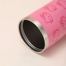 1pc Sanrio Hello Kitty 30 Oz Stainless Steel Insulated Tumbler With Foldable Handle, Reusable Vacuum Travel Mug For Hot/Cold Drinks, Cute Cat Pattern, Ideal For Outdoor, Sports, Fitness, Thanksgiving, Valentine's, New Year Gift, Multipurpose, Round Shape, Hand Wash Only, No Electricity Needed, Suitable For All Ages Back To School