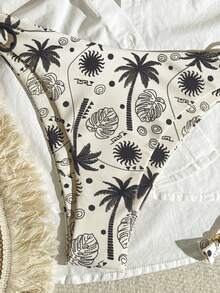 Bikinx Women's Underwire Holiday Print Bikini Tassel Lace-Up Swimwear Set - Multicolor - View 4