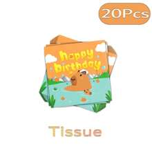 Cute Capybara Balloon Animal Design Balloons Pastel Decoration Kit Birthday Party Decorations Capybara Backdrop Sweet Birthday - Multicolor - View 16