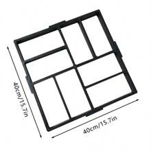 1 套可重复使用的混凝土模具套件 - DIY 路径创建器 - 定制踏脚石的铺路模具 - 增强您的花园庭院美学 混凝土路面踏脚石模具花园草坪路径铺路踏板 - DIY鋪路模具 - 查看 8
