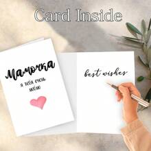 Kaart voor een liefdevolle moeder - "Mam, ik hou zoveel van je" - Het perfecte cadeau voor Moederdag, een verjaardag en Thanksgiving - Uniek zelfgemaakt briefpapier cadeau