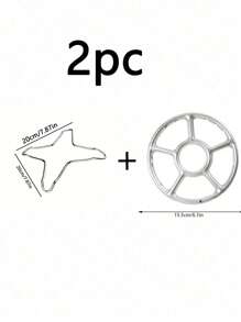 1/2 Pcs Home Gas Stove Auxiliary Rack, Milk Pot Rack, Mini Pot Rack, Coffee Rack - Silver - View 10