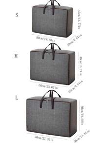 1pc Large Capacity Waterproof Oxford Fabric Laundry & Bedding Moving Storage Bag
