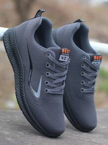 2025 New Men's Breathable Sneakers, Lightweight Non-Slip Running Shoes, Soft Sole Versatile Casual Fashion Lace-Up Shoes For Spring And Summer