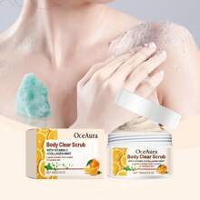 OceAura Orange Body Scrub Fresh Orange VC Exfoliating Cleansing Nourishing Moisturizing Body Skin Scrub - 1 - View 2