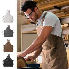 1 pezzo Grembiule in tela impermeabile all'ingrosso, adatto per caffetterie, cucine, uso domestico, vestiti da lavoro altamente attraenti, grembiule in denim per casa, ristoranti, falegnami