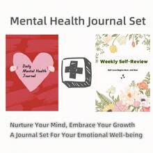 80天女性心理健康日志 - 每日自我护理追踪器、情绪与健康记录、积极肯定语录，A5平装封面 - 送给亲人的理想礼物，返校季佳品 - 彩色 - 查看 6