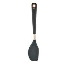 Set de utensilios de cocina de 11 piezas en color oro rosa, utensilios de cocina antiadherentes de silicona con mango de silicona, incluye espátula y soporte, kit de utensilios de cocina y gadgets de silicona - Gris Oscuro - Ver 17
