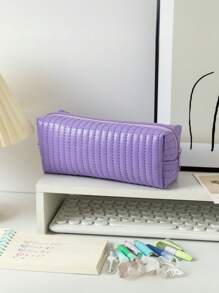 1 Cute And Fresh Leather Pencil Case, Small Pencil Case, Student Pencil Case, Makeup Bag, Cute Ice Cream Office, University Makeup Bag Storage Bag, Large Pencil Case, Office Storage Bag, Desktop Storage Bag, Pen Storage Bag, Pencil Tray, Desktop Storage Bag, Desktop Storage Bag, Pen Holder,Back To School,School Supplies,Pencil Pouch,School Bag - Multicolor - View 14