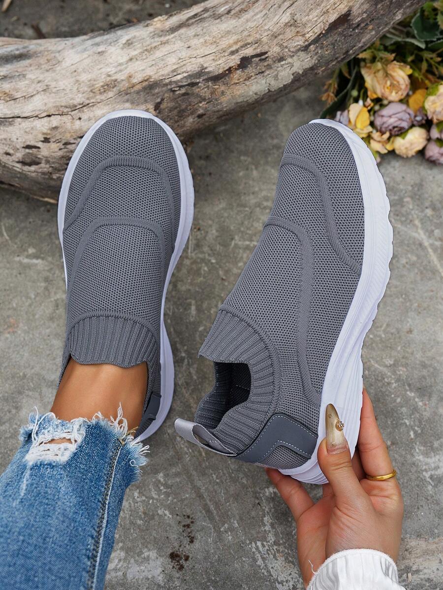 24 件套女士轻便公路跑步鞋、运动鞋 - 灰色 - 查看 1