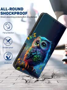 GLANDOTU PU Leather Wallet Style Phone Case With Card Slot, Stand Suitable For A Wide Range Of Mobile Phone Brands And Models Waterproof Shockproof Anti-Fall Scratch Resistant