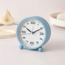 RUISUNG 1pc Vintage Simulated Alarm Clock/4 Inch Super Quiet No Ticking Analog Hour Clock/With Night Light/Powered By 1 AA Battery/Metal Desk Clock/Minimalist Design/Retro Style/Ideal Home Decor/Bedroom/Bedside/Office/Living Room/Heavy Sleepers/Adults/Elderly/Back To School/Present Gifts Birthday Graduation Room Decor Digital Clock Bedroom Decor Dormitory Decor School Decor School Surprise School Supplies - Multicolor - View 11