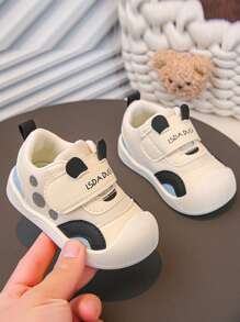 Dziecięce trampki z miękką gumową podeszwą antypoślizgową, prosty i modny design, jednolity kolor niebieski/biały, odpowiednie na podróże na świeżym powietrzu, plażę i do domu