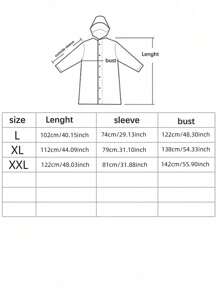 1 件户外徒步雨衣，全身雨披，适用于摩托车、自行车和成人，防水加长设计 - 彩色 - 查看 2